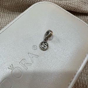 Pandora charm the number 18
